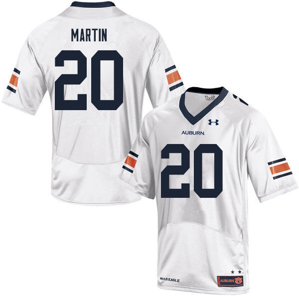 Men #20 Asa Martin Auburn Tigers College Football Jerseys Sale-White